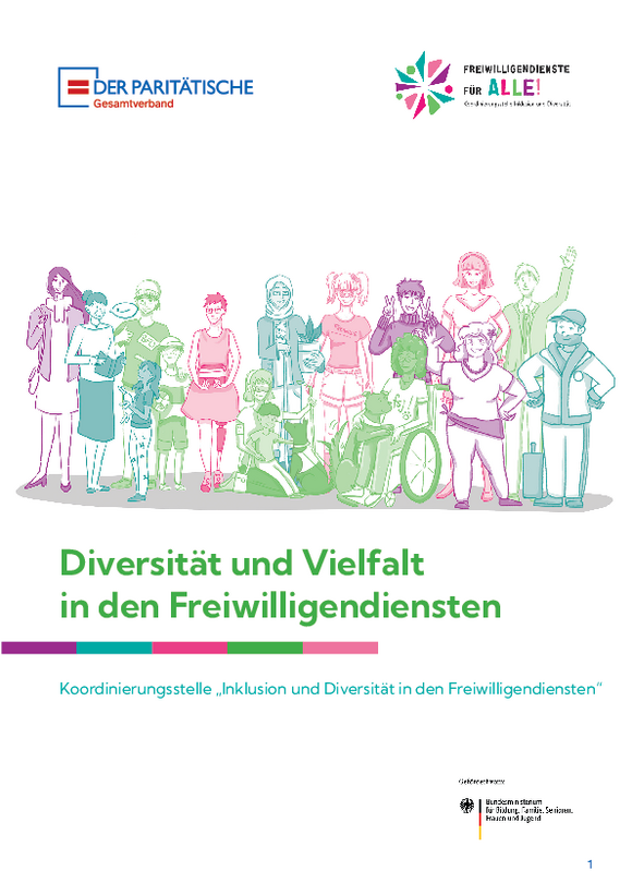 Broschüre "Diversität und Vielfalt in den Freiwilligendiensten"